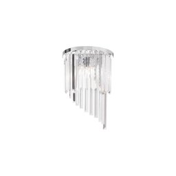Aplică de cristal Ideal Lux CARLTON 3xE14/40W/230V crom lucios
