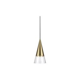 Lustră LED pe cablu Ideal Lux CONO 1xGU10/7W/230V d. 15 cm alamă