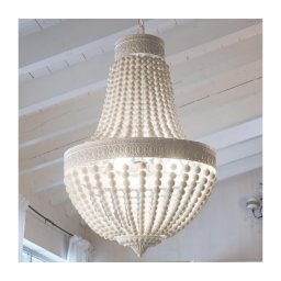 Lustră pe lanț Ideal Lux MONET 6xE14/40W/230V d. 50 cm cânepă/alb