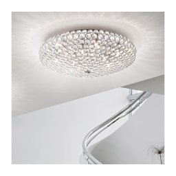 Plafonieră LED de cristal Ideal Lux KING 9xG9/3W/230V d. 53,5 cm crom