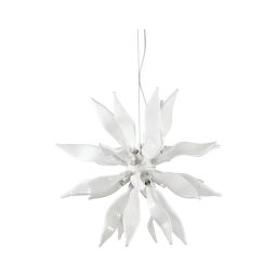 Lustră LED pe cablu Ideal Lux LEAVES 8xG9/3W/230V d. 63 cm alb
