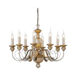 Lustră pe lanț Ideal Lux FIRENZE 8xE14/40W/230V d. 64 cm auriu
