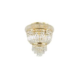 Plafonieră de cristal Ideal Lux DUBAI 3xE14/28W/230V d. 32 cm auriu