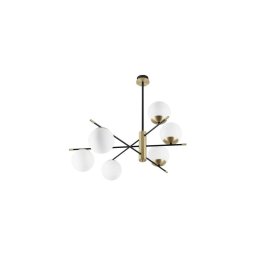 Lustră pe tijă Ideal Lux GOURMET 6xE14/28W/230V d. 100 cm auriu