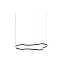Lustră LED pe cablu Ideal Lux WAVES LED/54W/230V CRI 90 negru