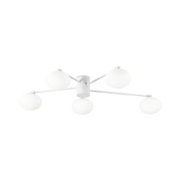 Lustră LED aplicată Ideal Lux HERMES 5xG9/3W/230V d. 90 cm alb