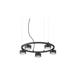 Lustră LED pe cablu Ideal Lux MINOR 5xGX53/9W/230V d. 50 cm negru