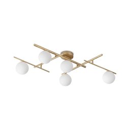Lustră LED aplicată Ideal Lux ATLAS 5xG9/3W/230V auriu