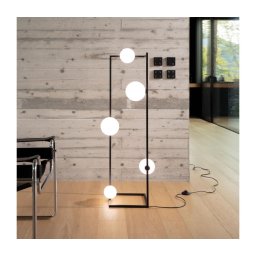 Lampadar LED Ideal Lux ANGOLO 5xG9/3W/230V negru