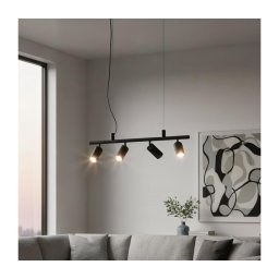 Lustră LED pe cablu Ideal Lux DYNAMITE 4xGU10/7W/230V CRI 90 negru