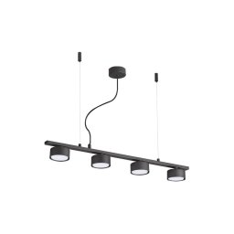 Lustră LED pe cablu Ideal Lux MINOR 4xGX53/9W/230V 75,5 cm negru