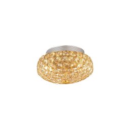 Plafonieră LED de cristal Ideal Lux KING 3xG9/3W/230V d. 25,5 cm auriu