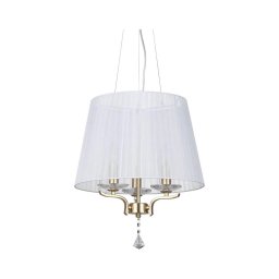 Lustră pe cablu Ideal Lux PEGASO 3xE14/28W/230V d. 40 cm auriu/alb