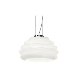 Lustră pe cablu Ideal Lux KARMA 1xE27/60W/230V d. 39 cm alb