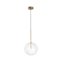 Lustră LED pe cablu Ideal Lux EQUINOXE 1xG4/2W/230V d. 25 cm alamă/transparent