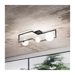 Lustră LED aplicată Ideal Lux ANGOLO 3xG9/3W/230V negru