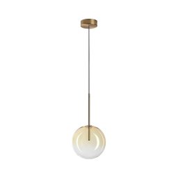Lustră LED pe cablu Ideal Lux EQUINOXE 1xG4/2W/230V d. 20 cm alamă/fumuriu