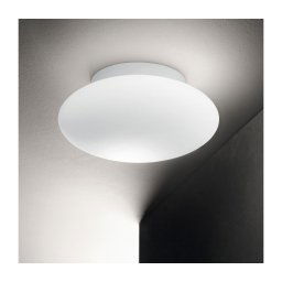 Plafonieră pentru baie Ideal Lux BUBBLE 1xE27/60W/230V d. 33,5 cm IP44 alb