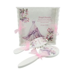 Tăviță gătit Mireasa, Magnolie albă, model Personalizat, 3 piese – ALIF503005