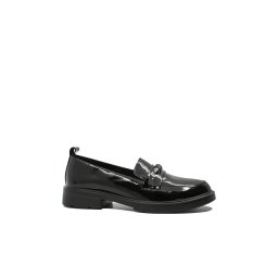 Pantofi damă moderni stil loafer Formazione, negri, din lac FNX1227-38 EU