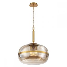 Pendul Nottingham QN-NOTTINGHAM-3P-AB, 3xE27, D51 cm, alamă