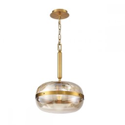 Pendul Nottingham QN-NOTTINGHAM-1P-AB, 1xE27, D36 cm, alamă