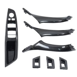 Set 7 Piese Usi BMW Seria 5 F10 F11, Negru Carbon