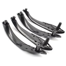 Set 4 Manere Interior Usi BMW 3GT F34 F36, Negru Carbon