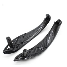 Set 2 Manere Interior Usi BMW F30 F31 F32 F33 F34 F35 F36 F80 F82 F83 M3 M4, Negru Carbon