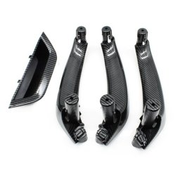 Set 4 Manere Interior Usi BMW X3 X4 F25 F26, Negru Carbon