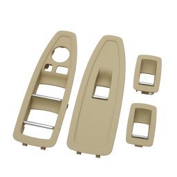 Set 4 Ornamente Butoane Usi BMW F20 F21 F30 F31 F34 GT F35 F36, Bej