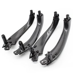Set 4 Manere Interior Usi BMW X3 G01 G08 F97 X4 G02 F98, Negru Carbon