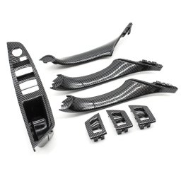 Set 7 Piese Usi BMW Seria 5 F10 F11, Negru Carbon