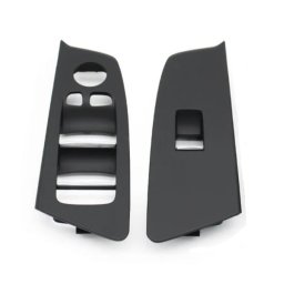 Set 2 Ornamente Usi Butoane Geamuri Oglinzi BMW Seria 5 G30 G31 M5 F90, Fata, Negru