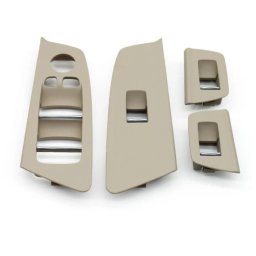 Set 4 Ornamente Usi Butoane Geamuri Oglinzi BMW Seria 5 G30 G31 M5 F90, Fata-Spate, Oyster