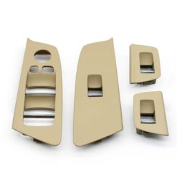 Set 4 Ornamente Usi Butoane Geamuri Oglinzi BMW Seria 5 G30 G31 M5 F90, Fata-Spate, Bej