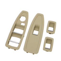 Set 4 Ornamente Butoane Usi BMW F20 F21 F30 F31 F34 GT F35 F36, Bej