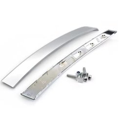 Set 2 Ornamente Manere Usi BMW Seria 5 E60 E61, Stanga-Dreapta Fata, Argintiu
