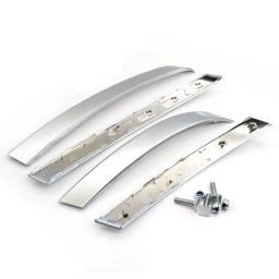 Set 4 Ornamente Manere Usi BMW Seria 5 E60 E61, Stanga-Dreapta Fata-Spate, Argintiu