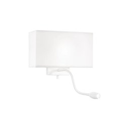 Lampă LED flexibilă de perete Ideal Lux HOTEL 1xE27/60W/230V + LED/1,5W alb