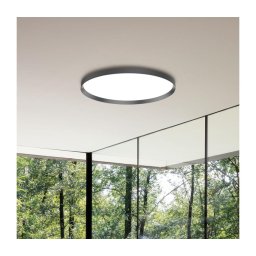 Plafonieră LED Ideal Lux FLY LED/26W/230V 2700K d. 45 cm CRI90 IP40 negru