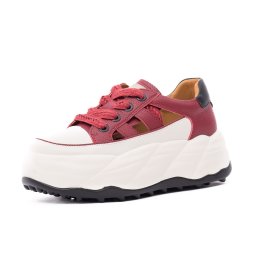 Pantofi dama PASS Collection, 2USL60003B 23-N din piele, bordo