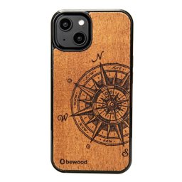 Husa Bewood Traveler Merbau wooden case for iPhone 15 Plus