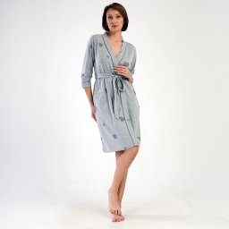 Halat Dama cu Buzunare si Cordon Vienetta Model 'Love Story' Momente de Relaxare Plină de Afecțiune