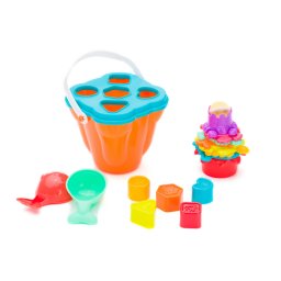 Galeata cu capac cu 15 piese de joaca, 6luni+ fillikid