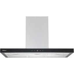 Hota decorativa Tesla DC900AXB, T-shape, 90cm1 motor DC 75W, 630m3/h, display LED, inox/sticla
