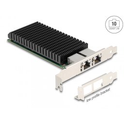 PCI Express x8 Card 2 x RJ45 10 Gigabit LAN X540, Delock 88522