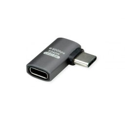 Adaptor USB 4 type C 240W unghi 90 grade T-M Aluminiu, Roline 12.03.2932