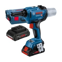 Bosch - GRG 18V-16 C - Masina pentru nituri cu 2 acumulatori, Li-Ion, 18 V, 4 Ah, 16000 N, valiza speciala
