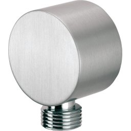 Cot conector pentru furtun, rotund, finisaj oțel șlefuit – Cod NAC_F54K